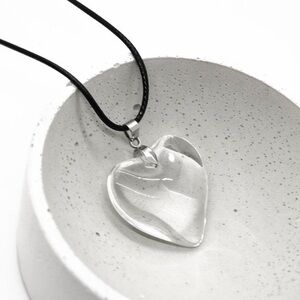 Clear Heart Necklace